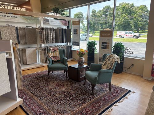 York showroom seating area 